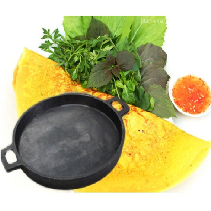 chảo gang đổ bánh xèo - chảo gang đổ bánh xèo