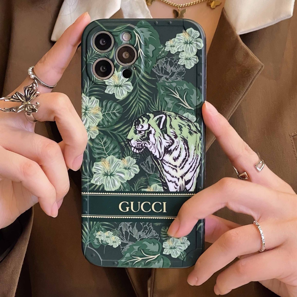 Ốp Điện Thoại Hình Hoa / Hổ Thời Trang Cho iPhone 14 13pro max 12pro 11promax