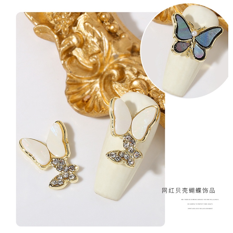 [Hàng mới về] Phụ kiện hình bướm trang trí móng tay nghệ thuật hợp thời trang