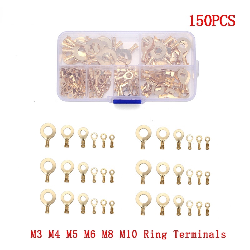 Bộ 150 Vòng Nối Đầu Cuối M3 / M4 / M5 / M6 / M8 / M10