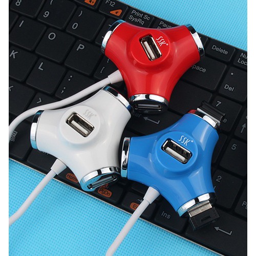 Hub USB bộ chia cổng USB từ 1 ra 4 cổng SSK SHU 012