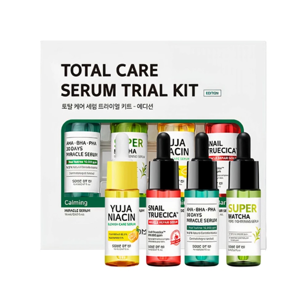 Bộ Kit 4 Serum Chăm Sóc Da Và Cải Thiện Các Vấn Đề Da Some By Mi Total Care Serum Trial Kit