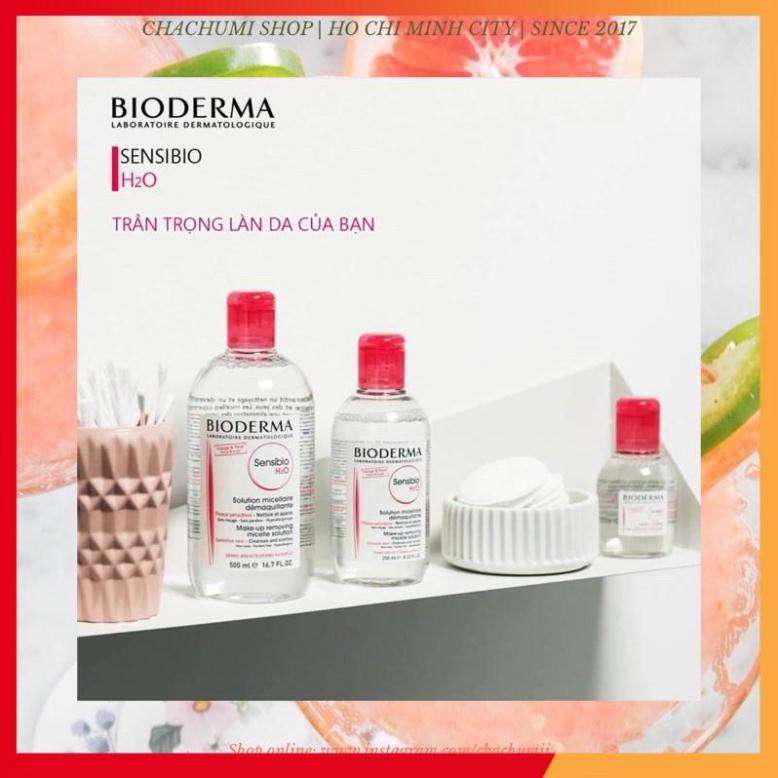 [BIODERMA] Nước Tẩy Trang Bioderma Hồng Và Xanh 100ml, 250ml, 500ml