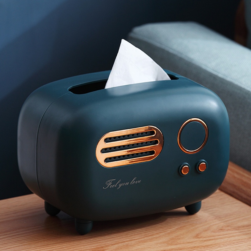 Hộp Nhựa Đựng Khăn Giấy Hình Radio