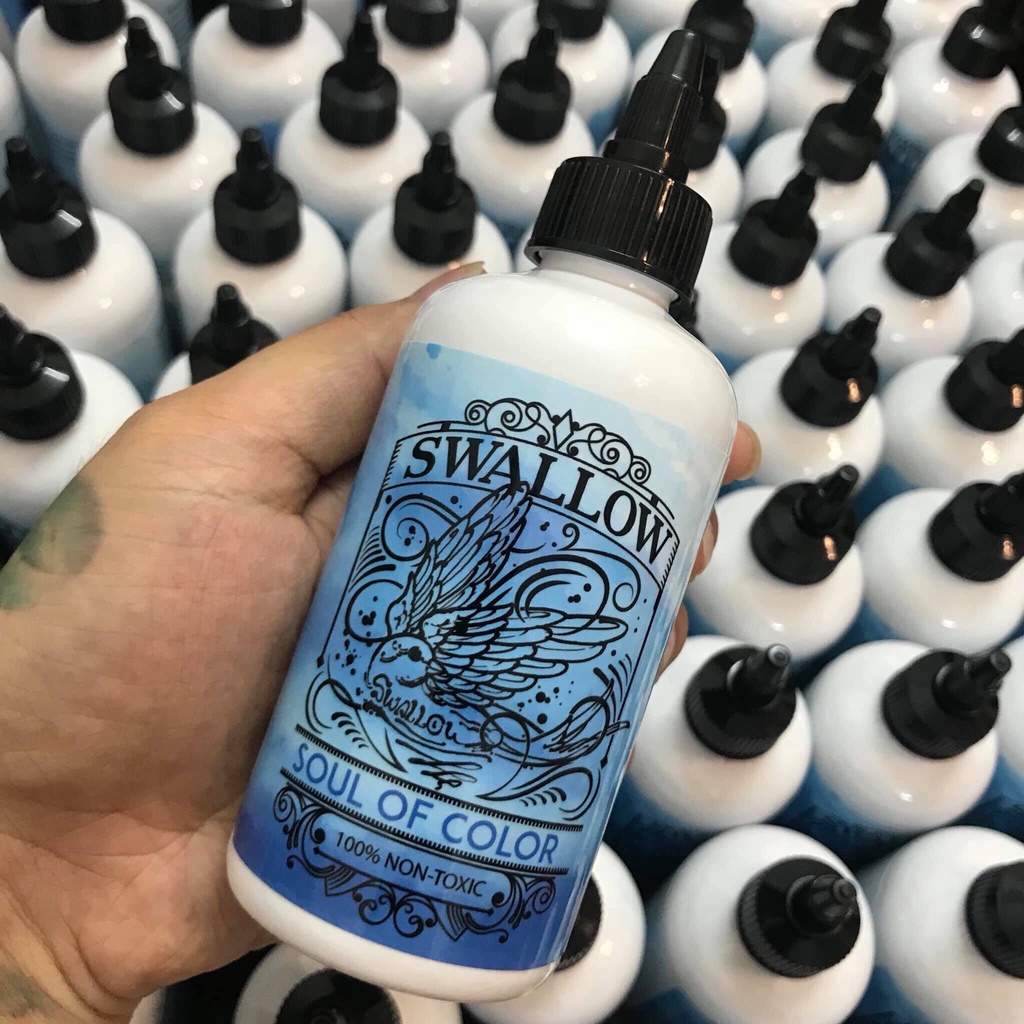 Nước kích màu mực xăm tattoo swallow-lọ 240ml