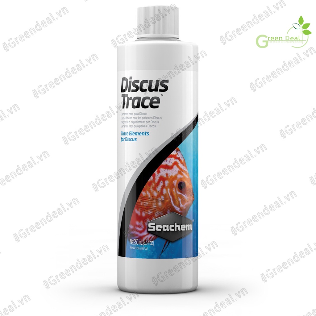 [Tem Sicavi] SEACHEM - Discus Trace (Chai 250 ml) | Bổ sung khoáng chất và các nguyên tố vi lượng cho cá Dĩa thủy sinh