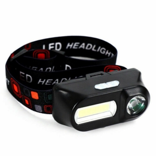 LED Rechargeable Headlamp Flashlights, Ultra Bright COB LED Headlight With Adjustable Strap for Hands Free Running, Jogging, Camping, Hiking and More, USB Cable Included