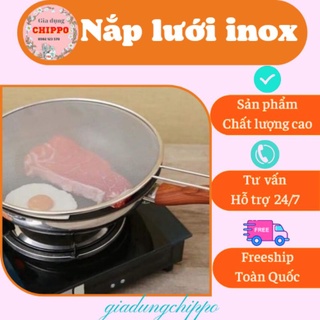 Nắp lưới đậy chảo inox 29cm chống bắn dầu mỡ khi rán , chiên ,xào...