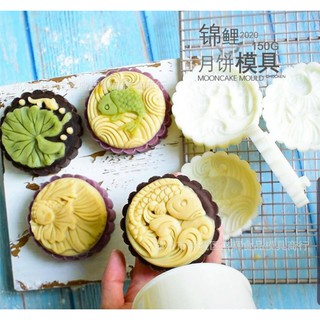 Bộ khuôn lò xo cá chép 150-190 gram - khuôn trung thu