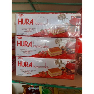 Bánh bông lan tầng Hura dâu/ cốm 300g