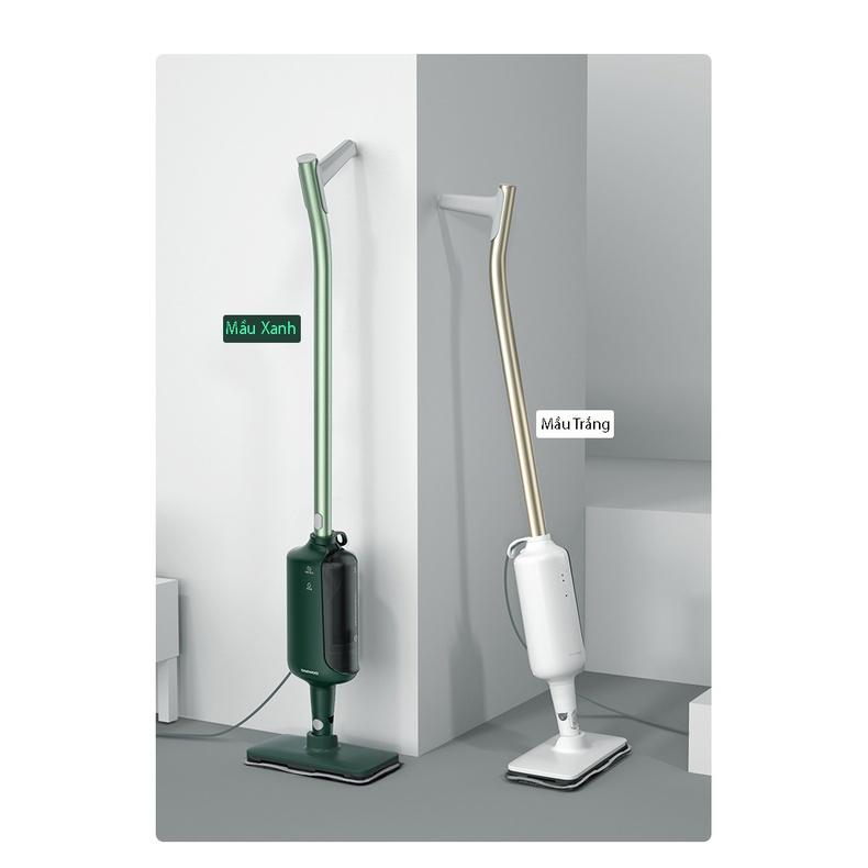 Chổi lau nhà hơi nước nóng Deawoo - cây lau nhà công nghệ làm sạch diệt khuẩn khử khử trùng