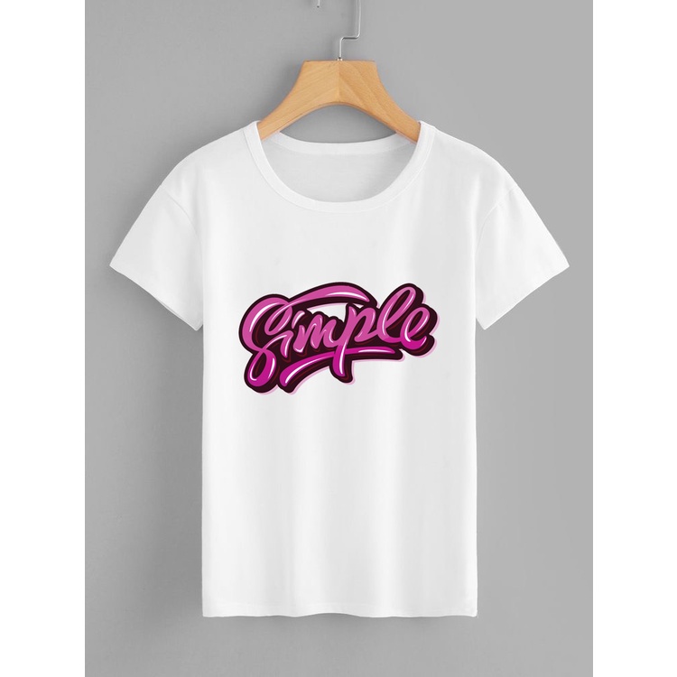 áo thun nữ đồ đôi mẹ và bé tay ngắn đẹp cá tính kiểu chữ 3d dễ thương