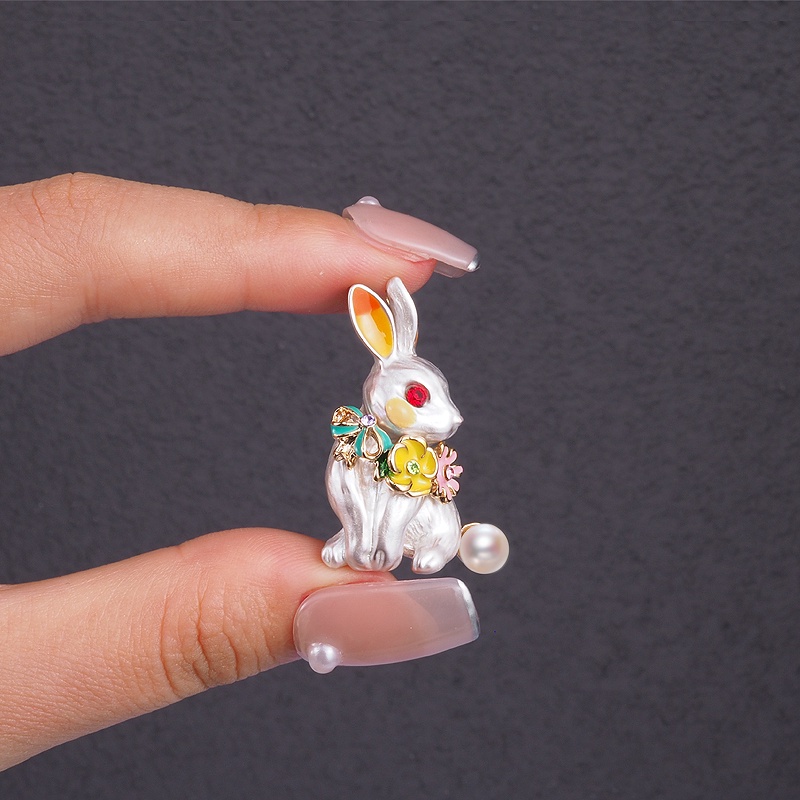 Ghim Cài Áo Hình Thỏ Dễ Thương Dành Cho Nam