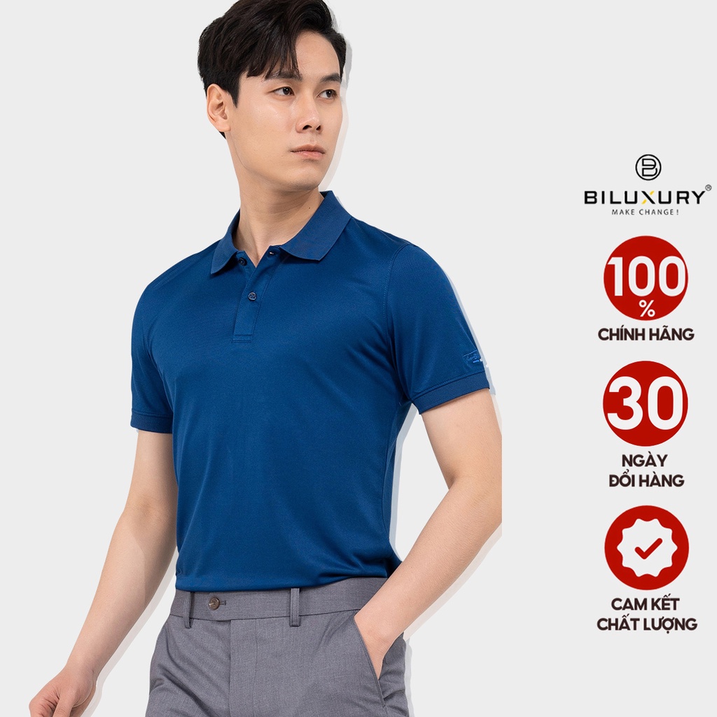 Áo Polo nam cổ bẻ Biman by Biluxury vải thun cao cấp chuẩn form sang trọng lịch lãm 5APCB006TTS