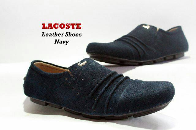 Lacoste Giày Lười Da Lộn 4 Màu Thời Trang Cho Nam