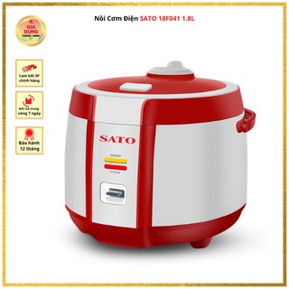 Nồi cơm điện sato 18f041 1.8l, hợp kim phủ chống dính cao cấp, an toàn cho sức khỏe