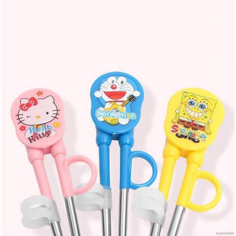 Đôi đũa tập ăn bằng thép không gỉ cho trẻ em