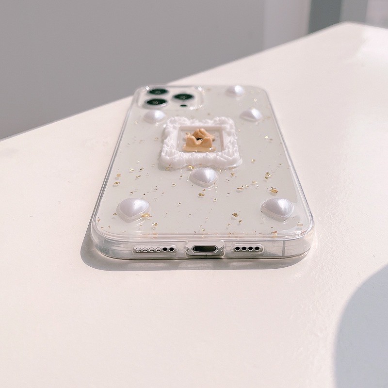 𝐂𝐨́ 𝐬𝐚̆̃𝐧 𝐜𝐡𝐨 𝐢𝐏𝐡𝐨𝐧𝐞 𝟏𝟑 Ốp lưng iphone hình gấu khung ảnh đáng yêu