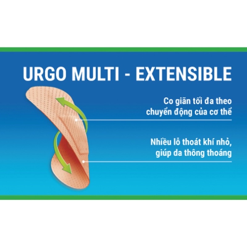 Băng cá nhân Urgo Multi – Extensible dành cho da nhạy cảm (20 miếng)