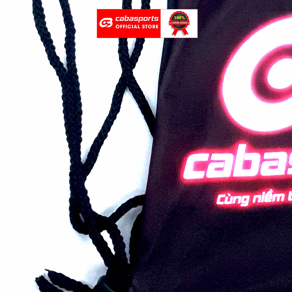 Túi vải Cabasports thun lạnh dây rút đựng vợt cầu lông giá rẻ co giãn 4 chiều