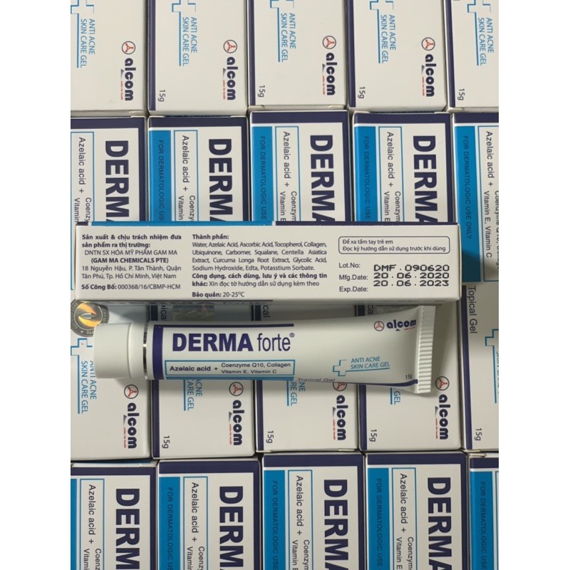 Derma Forte Giảm Mụn_Mờ Thâm - Dạng Gel, tuýp 15g