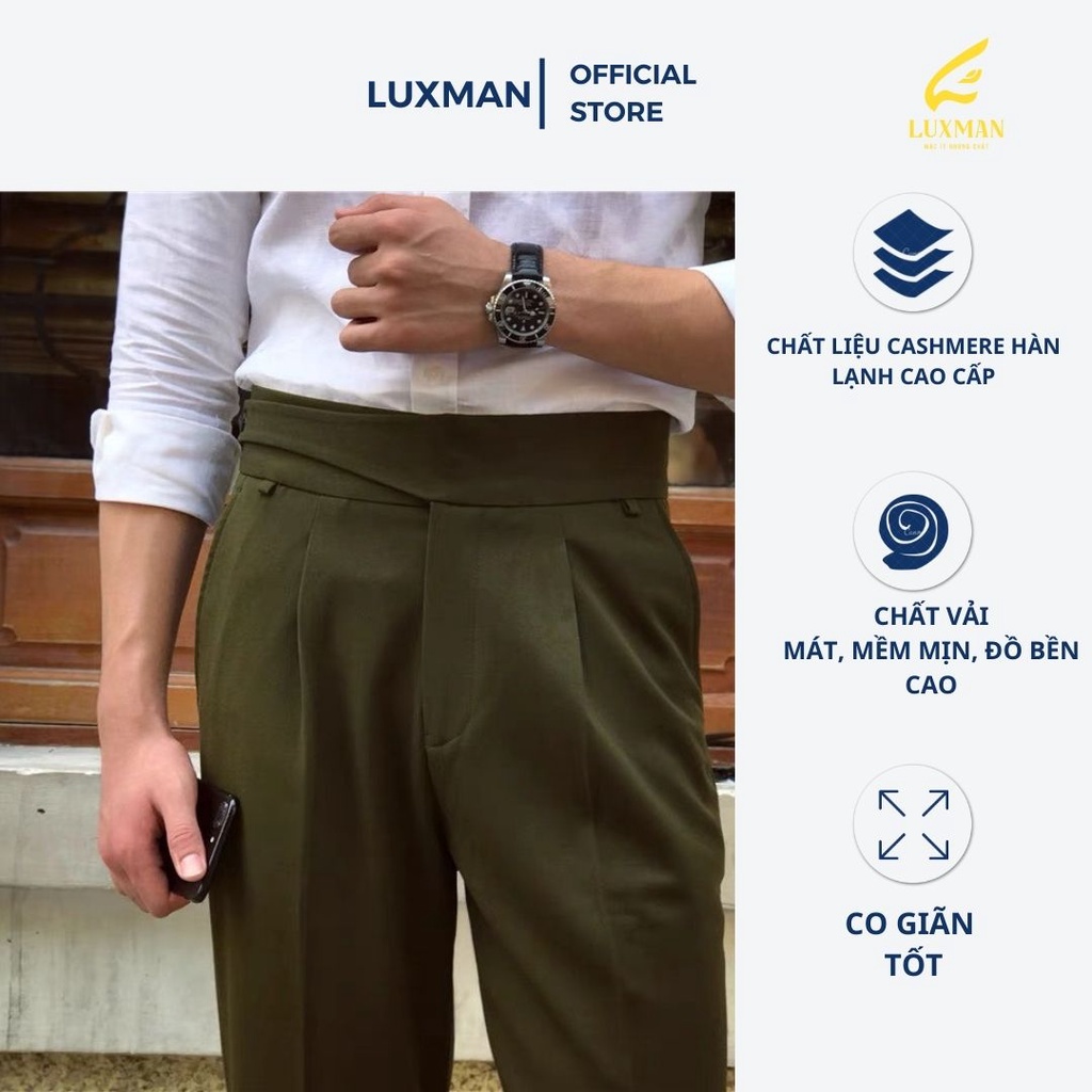 Quần âu sidetab trẻ trung, thời thượng của thương hiệu Luxman