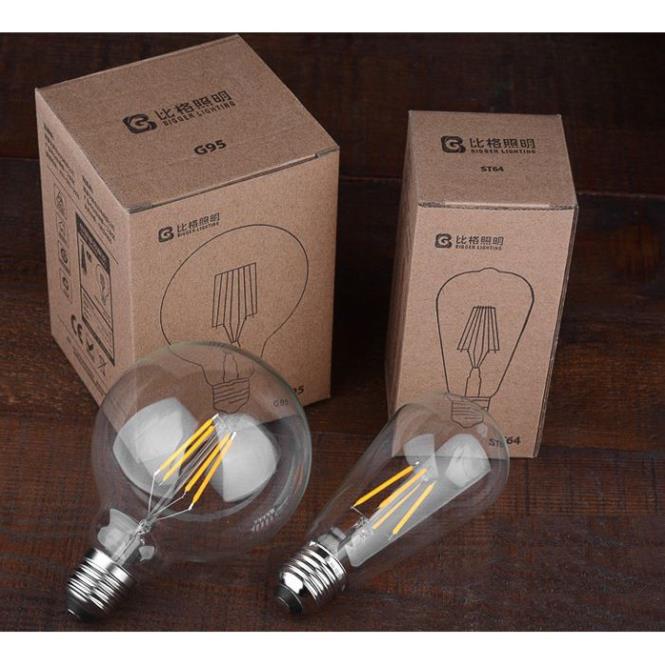 Bộ 3 Bóng Đèn Led Edison ST64 4W Đui E27 HL Lighting