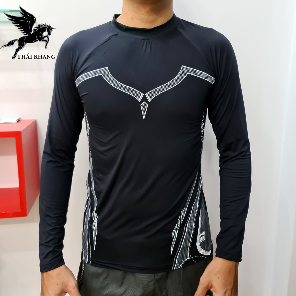 Áo thun dài tay giữ nhiệt nam body thun lạnh co dãn 4 chiều mặc siêu mát | BigBuy360 - bigbuy360.vn