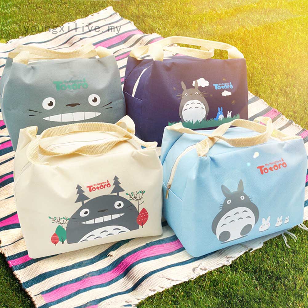 Túi đựng hộp cơm trưa giữ nhiệt in hình Totoro