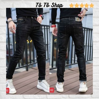 Quần Jean Nam Phối Rách ❤️FREESHIP❤️ Quần Bò Nam Thời Trang Cao Cấp Chuẩn Hàng Shop Tô Tồ Shop - QJNTT-19