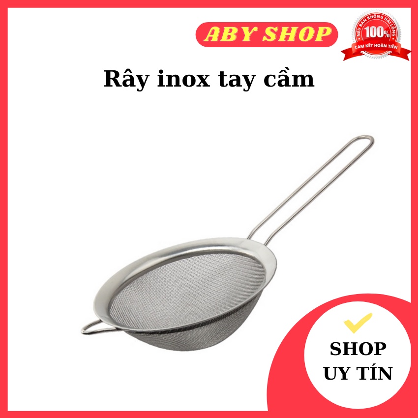 Rây inox tay cầm HÀNG CAO CẤP rây inox tích hợp tay cầm giúp bạn thuận