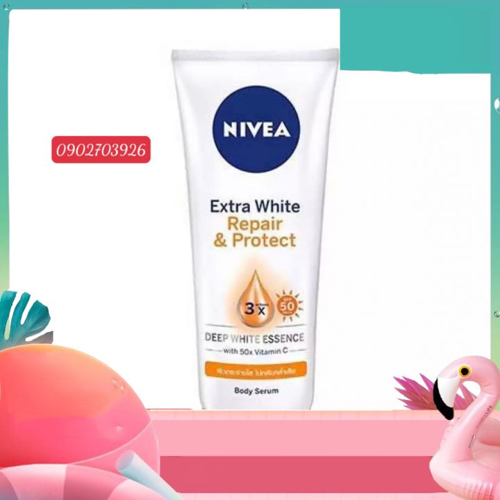 ]Serum Dưỡng Thể Nivea Trắng Da Ban Đêm 200ml VÀ BAN NGÀY 200ML