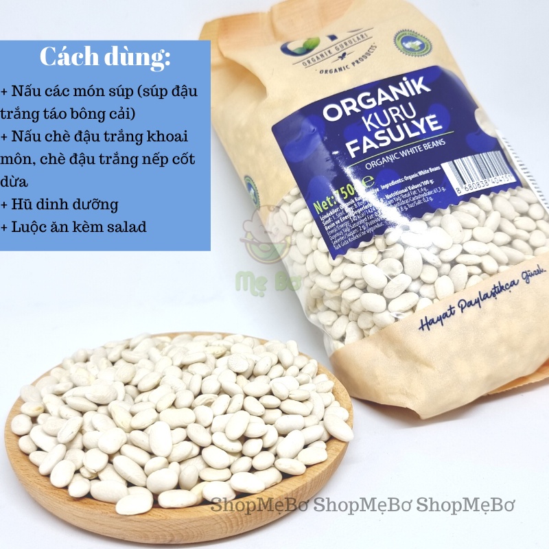 [OTS] Đậu trắng hữu cơ gói lớn 750g