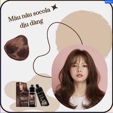 Dầu gội nhuộm tóc màu thời trang Mokeru nội địa Trung chai 500ml