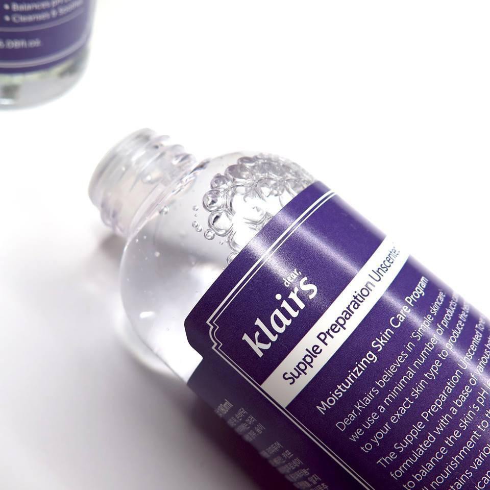 Toner klairs [Cam kết hàng Auth] Nước cân bằng Klairs Supple Preparation Toner