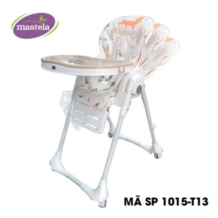 Ghế ăn dặm đa năng cho bé Mastela 1015 có 5 mức nâng hạ độ cao, 3 chế độ ngả, dùng cho bé từ 4 tháng - 5 tuổi