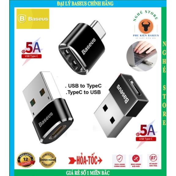 SIÊU CHÍNH HÃNG Đầu chuyển đổi OTG từ USB to Type C  Baseus - Sạc nhanh - Truyền dữ liệu -Tiện lợi - FREE SHIP | BigBuy360 - bigbuy360.vn