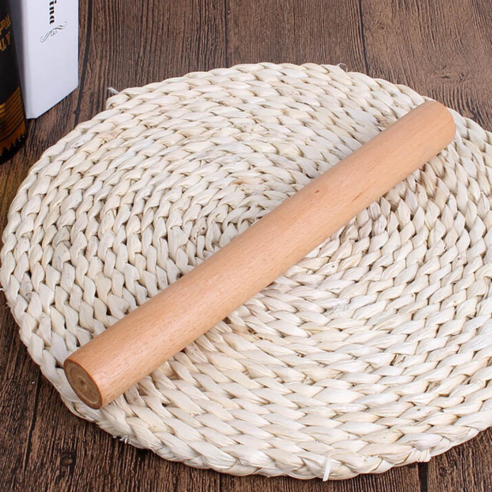 Kitchen Pastry Tools Wooden Smooth Rolling Pin