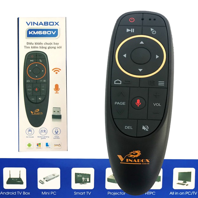 Chuột bay KM680V có voice chính hãng Vinabox