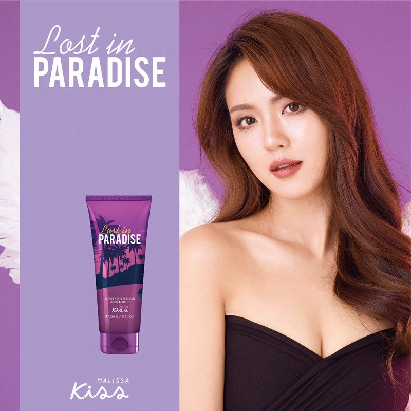 Sữa Dưỡng Thể Sáng Da Hương Nước Hoa Malissa Kiss Lost In Paradise 226gr