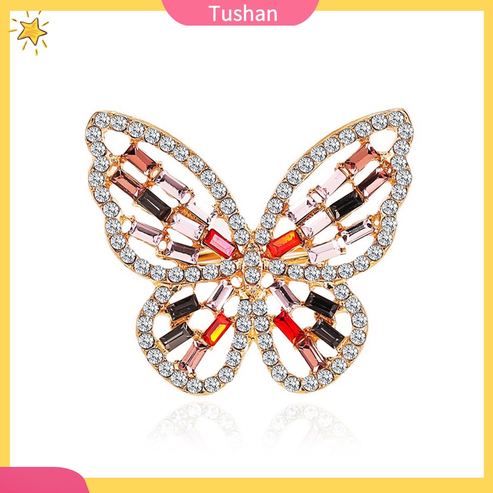 Nhẫn Hình Bướm Đính Đá Sang Trọng