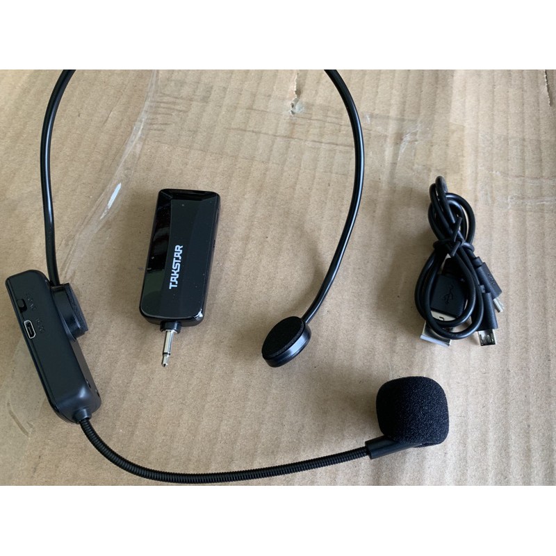 Mic không dây TAKSTAR HM-200W sóng  UHFHeadworn Microphone- mic không dây đeo tai, mic đeo tai trợ giảng