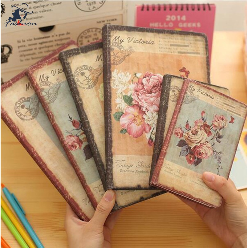 Sổ Tay In Hoa Cổ Điển