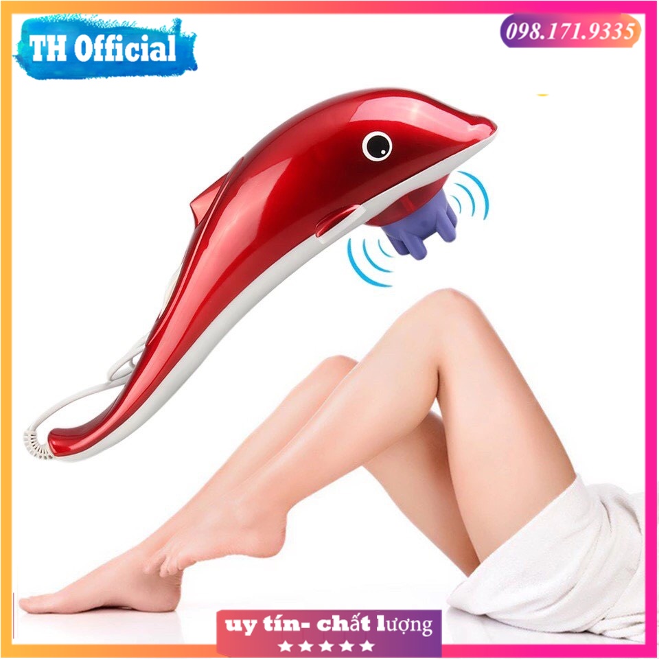 Máy massage đấm lưng cầm tay mini đánh tan mỡ bụng Dạng máy massage cá heo kiểu mới nhất 2021 - - Giá tốt chỉ hôm nay