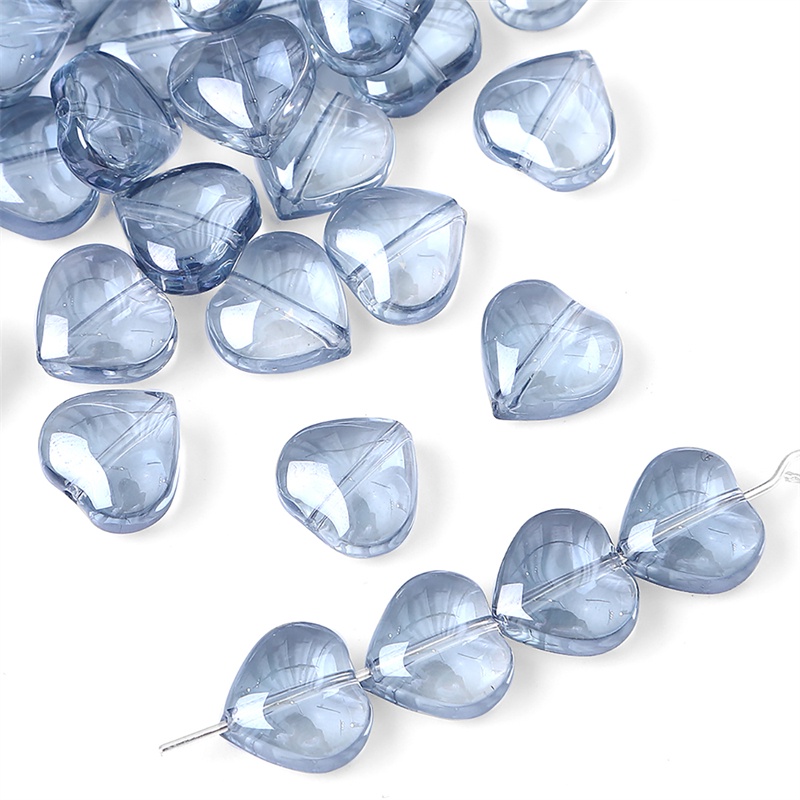20 Hạt Pha Lê Hình Trái Tim 10x10mm Dùng Làm Trang Sức Thủ Công