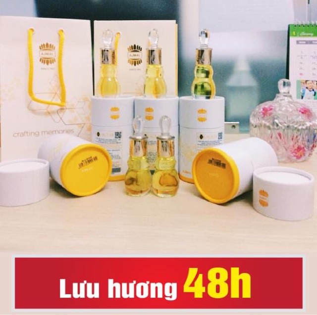 Tinh dầu nước hoa Dubai AJMAL 12ml CHÍNH HÃNG nhỏ gọn, sang trọng