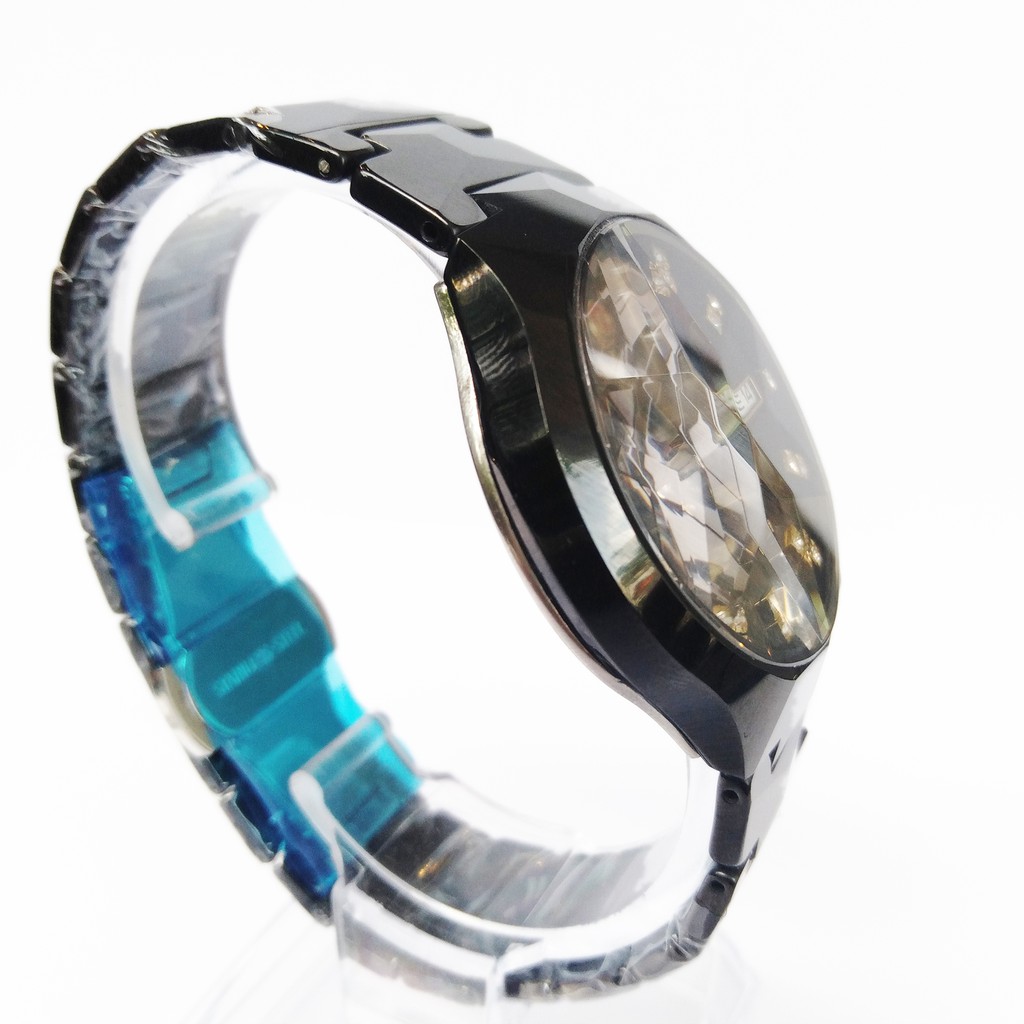 Đồng hồ nam Julibe RA43 NAMD màu đen, dây đá ceramic nguyên khối, mặt kính saphire