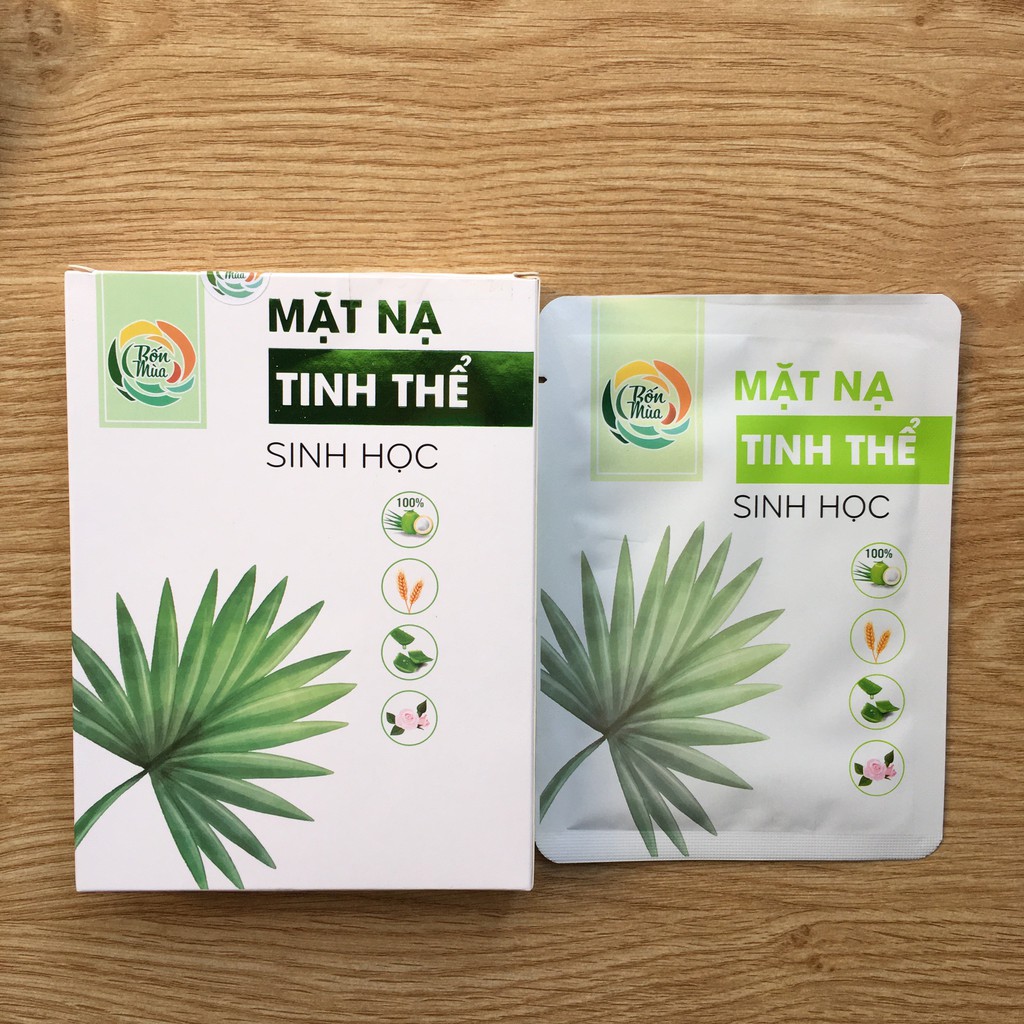 Hôp 5 Miếng mặt nạ tinh thể sinh học Bốn Mùa