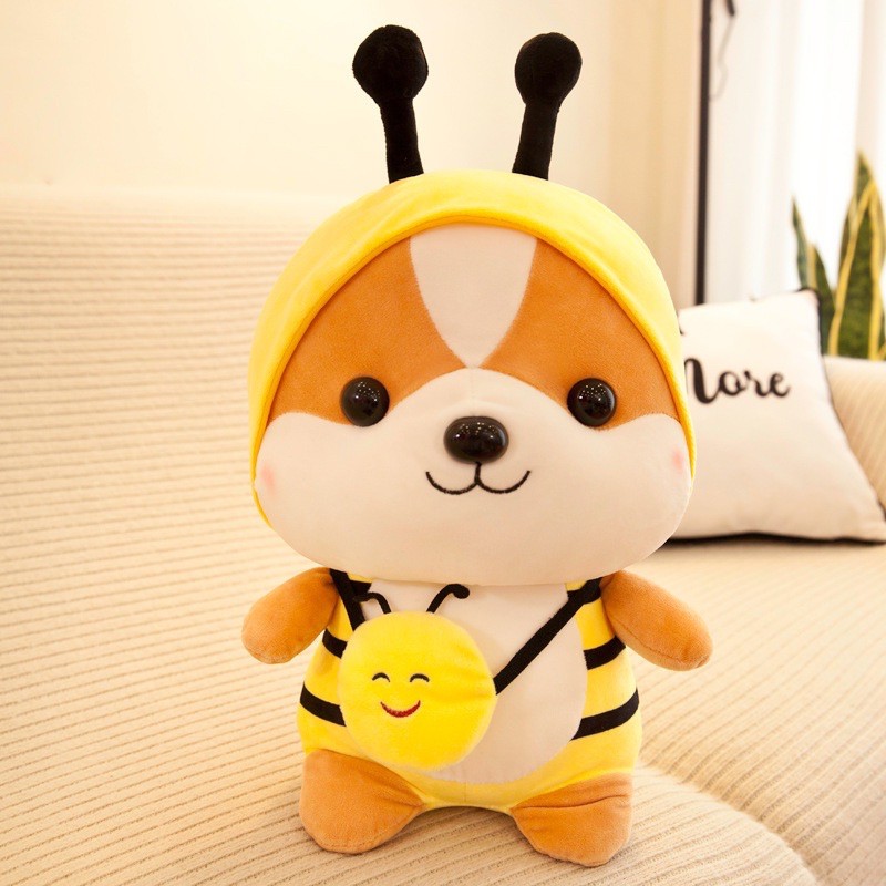 Gấu Bông chó Shiba cosplay mềm mịn cao cấp size 25cm