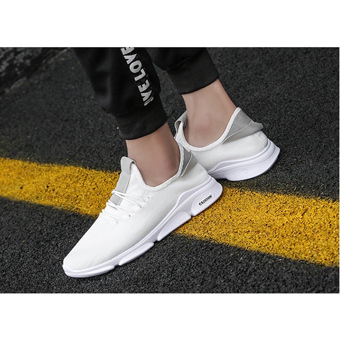 Giầy Vải sneaker Nam G15 ( TRẮNG )  mẫu mới - phong cách Sport Thể Thao năng động 2018 Hot Trend